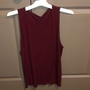 Fabletics maroon tank top